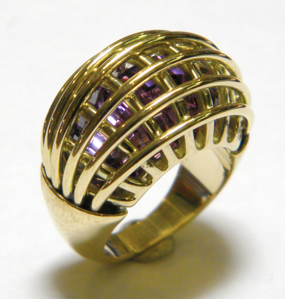 Photo of custom designed ring by Marc Howard Custom Jewelry Design
