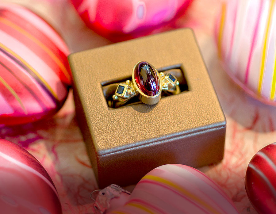 Photo of custom designed ring for Marc Howard Custom Jewelry Design Testimonials page
